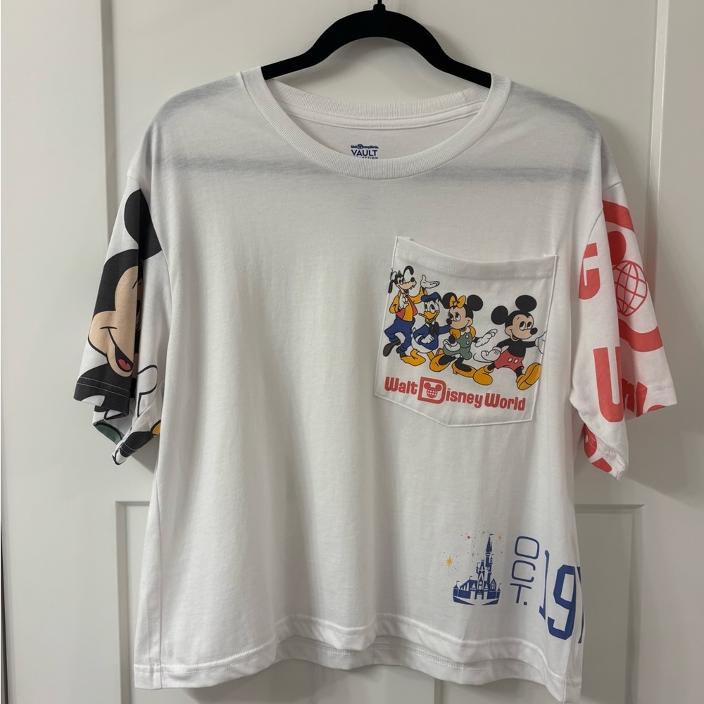 Mickey Mouse and Friends Semi-Crop Top for Women - WDW 50th Anniversary